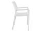 Krzesło Diva białe sztaplowane polipropylen