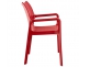 Krzesło Diva czerwone sztaplowane polipropylenczaerwone 