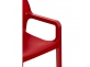 Krzesło Diva czerwone sztaplowane polipropylenczaerwone 