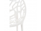 Krzesło sztaplowane z tworzywa sztucznego CRYSTAL kolor biały 