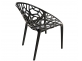Krzesło sztaplowane z tworzywa sztucznego CRYSTAL kolor czarny