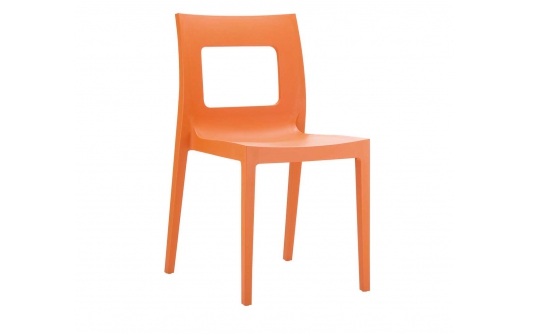 Krzesło Lucca polipropylen pomarańczowe