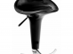 2x czarny hoker barowy Saddle noga srebrna siedzisko profilowane