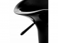 2x czarny hoker barowy Saddle noga srebrna siedzisko profilowane