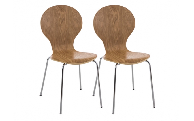 2x Krzesło do poczekalni Diego drewno dąb  Krzesło do poczekalni Diego drewno dąb