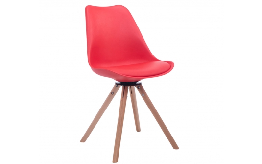 Krzesło do poczekalni Troyes obrotowe Natura ● siedzenie CZERWONE
