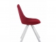 Krzesło Albi materiał biały noga przekrój kwadratowy