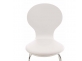 Krzesło do poczekalni Diego PVC kolor biały tapicerka biała
