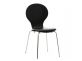 Krzesło do poczekalni Diego PVC kolor czarny tapicerka czarna