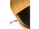Krzesło do poczekalni Diego PVC kolor naturalnytapicerka czarna