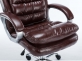 Fotel biurowy dyrektorski na kókach obrotowy skóra ekologiczna BORDOWA max obciążenie 235 kg