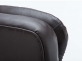 Fotel biurowy dyrektorski na kókach obrotowy skóra ekologiczna BRĄZOWA max obciążenie 235 kg