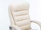 Fotel biurowy dyrektorski na kókach obrotowy skóra ekologiczna KREMOWA max obciążenie 235 kg