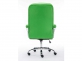 Fotel biurowy dyrektorski na kókach obrotowy skóra ekologiczna ZIELONA max obciążenie 235 kg
