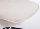 fotel do pracy biurowy RIKO kółka podłokietniki tapicerkaowa BEŻOWA
