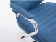 fotel do pracy biurowy RIKO kółka podłokietniki tapicerka materiałowa NIEBIESKA