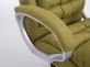 Fotel biurowy o nośności 200 kg na kókach obrotowyowa tapicerka OLIWKOWA