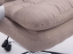 Fotel biurowy o nośności 200 kg na kókach obrotowyowa tapicerka Taupe
