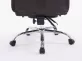 Rozkładany fotel biurowy TROY XL obrotowy podnóżek ekoskóra BRĄZOWA