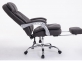 Rozkładany fotel biurowy TROY XL obrotowy podnóżek materiał CIEMNOSZARY