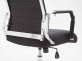 Fotel biurowy obrotowy KOLUMBUS nogi chrom siedzisko CZARNE 