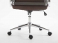 Fotel biurowy obrotowy KOLUMBUS nogi  siedziskoowe BRĄZOWE
