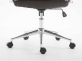 Fotel biurowy obrotowy KOLUMBUS nogi chrom siedzisko materiałowe CIEMNOSZARE