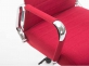Fotel biurowy obrotowy KOLUMBUS nogi  siedziskoowe CZERWONE