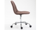 Krzesło do biura REIMS obrotowe regulowana wysokość tapicerka materiałowa BRĄZOWA