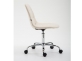 Krzesło do biura REIMS obrotowe regulowana wysokość tapicerka materiałowa KREMOWA