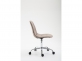 Krzesło do biura REIMS obrotowe regulowana wysokość tapicerka materiałowa TAUPE