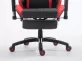 Racing Krzesło biurowe Shift V2 tapicerka ekoskóra z podnóżkiem CZARNO-CZERWONA