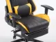 Racing Krzesło biurowe Shift V2 tapicerka ekoskóra z podnóżkiem CZARNO-ŻÓŁTA