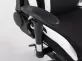 Racing Krzesło biurowe Shift tapicerka z podnóżkiem CZARNO-BIAŁA