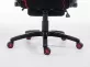 Racing Krzesło biurowe Shift V2 tapicerka materiał z podnóżkiem CZARNO-CZERWONA