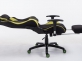 Racing Krzesło biurowe Shift V2 tapicerka materiał z podnóżkiem CZARNO-ZIELONA