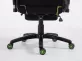 Racing Krzesło biurowe Shift tapicerka z podnóżkiem CZARNO-ZIELONA