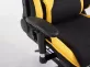 Racing Krzesło biurowe Shift V2 tapicerka materiał z podnóżkiem CZARNO-ŻÓŁTA