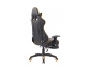 Fotel dla gracza masażer podgrzewany z podnóżkiem Turbo XFM czarno-żółta tapicerka skóra ekologiczna