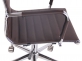 Krzesło biurowe obrotowe na kółkach BARTON noga  i siedzisko KAWOWA