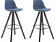 2x Hoker barowy Franklin materiał ■ cappuccino (dąb)