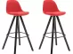2x Hoker barowy Franklin materiał ■ cappuccino (dąb)