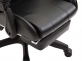 Fotel gamingowy z podnóżkiem czarno-czarny