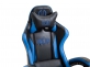 Fotel gamingowy z podnóżkiem czarno-niebieski