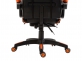 Fotel gamingowy z podnóżkiem czarno-pomarańczowy