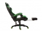 Fotel gamingowy z podnóżkiem czarno-zielony