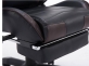 Fotel gamingowy z podnóżkiem Racing Turbo czarno-brązowa