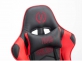 Fotel gamingowy z podnóżkiem Racing Turbo czarno-czerwona
