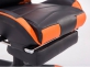 Fotel gamingowy z podnóżkiem Racing Turbo czarno-pomarańczowa