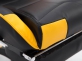 Fotel gamingowy z podnóżkiem Racing Turbo czarno-żółta